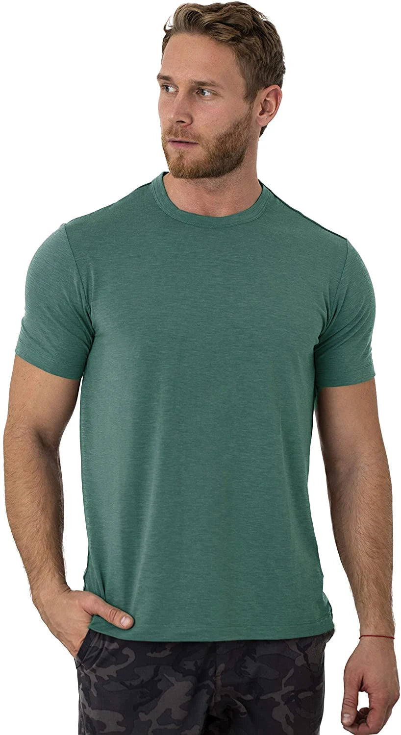 100% Superfine Merino Wool T shirt Mens Base Layer Merino Shirt Wicking Breathable Quick Dry Anti-Odor No-itch USA Size