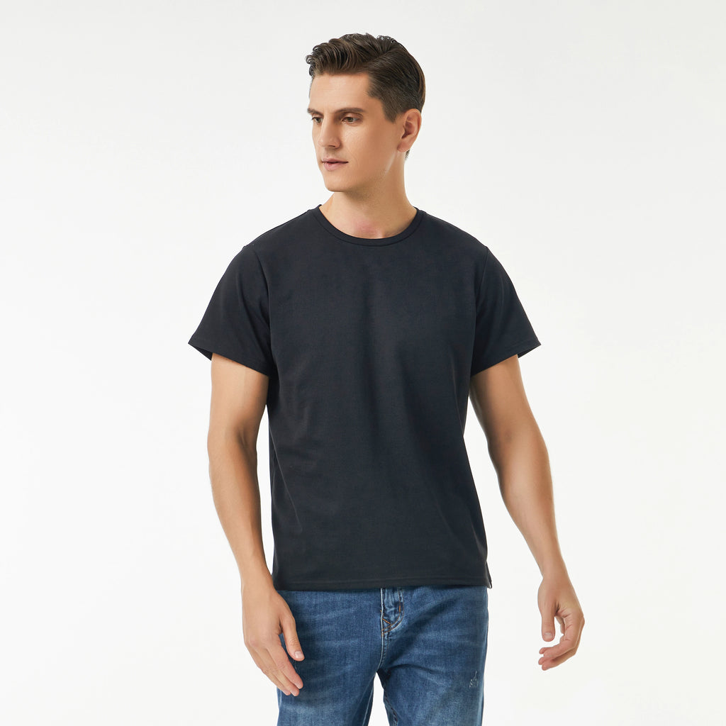 UrGarding Silver-Cotton Block EMF High Protection Anti-Radiation Shielding Short Sleeve T Shirt