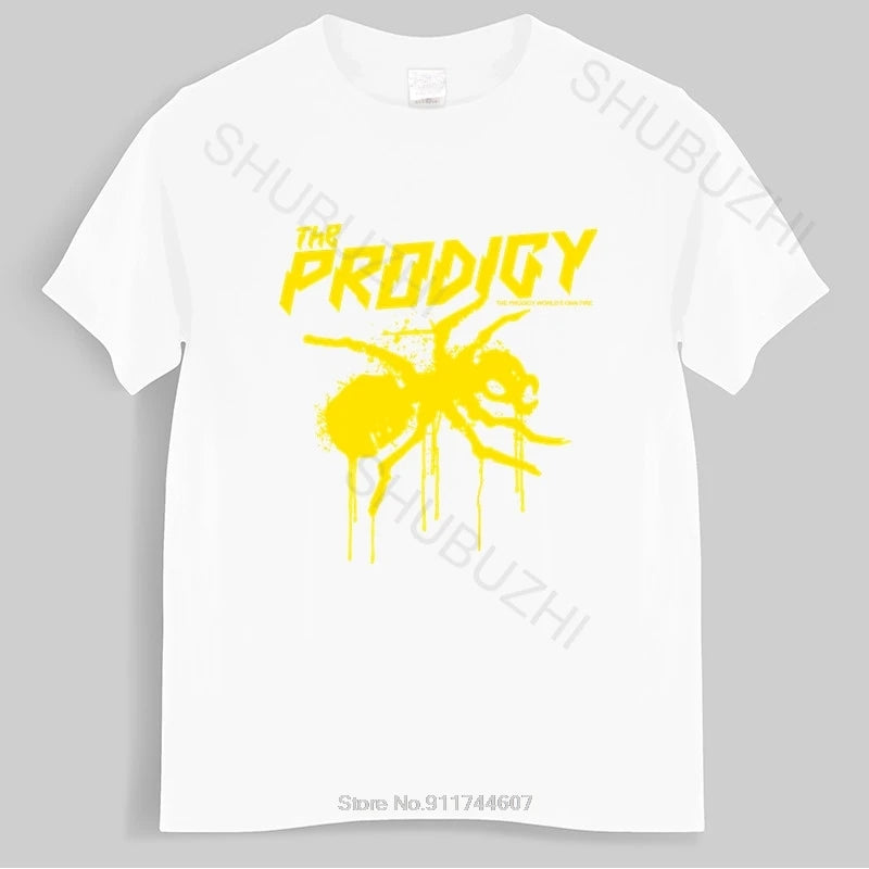 Mens summer cotton tshirt loose tops The Prodigy Men's T Shirt Black cotton tshirt male cotton tee-shirt bigger size