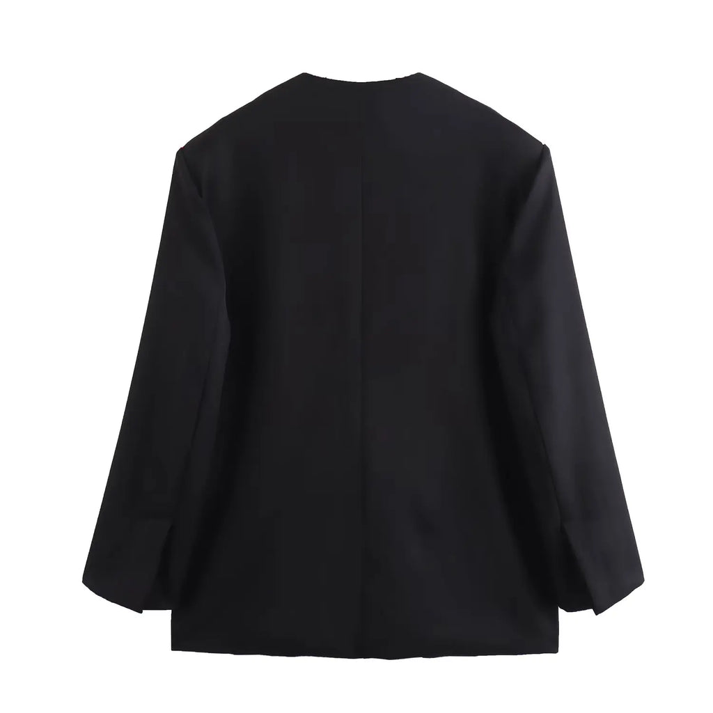 2024 autumn new women's clothing European and American style fashionable bow decoration loose suit jacket