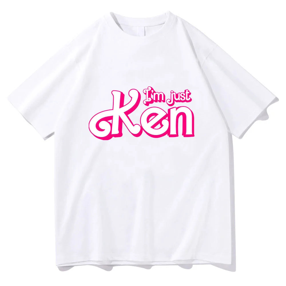 I'm Just Ken RyanGosling T-shir for Spring Round Neck Tee-shirt Graphic Printing Cotton Tshirt Ropa Hombre Comfortable Clothing