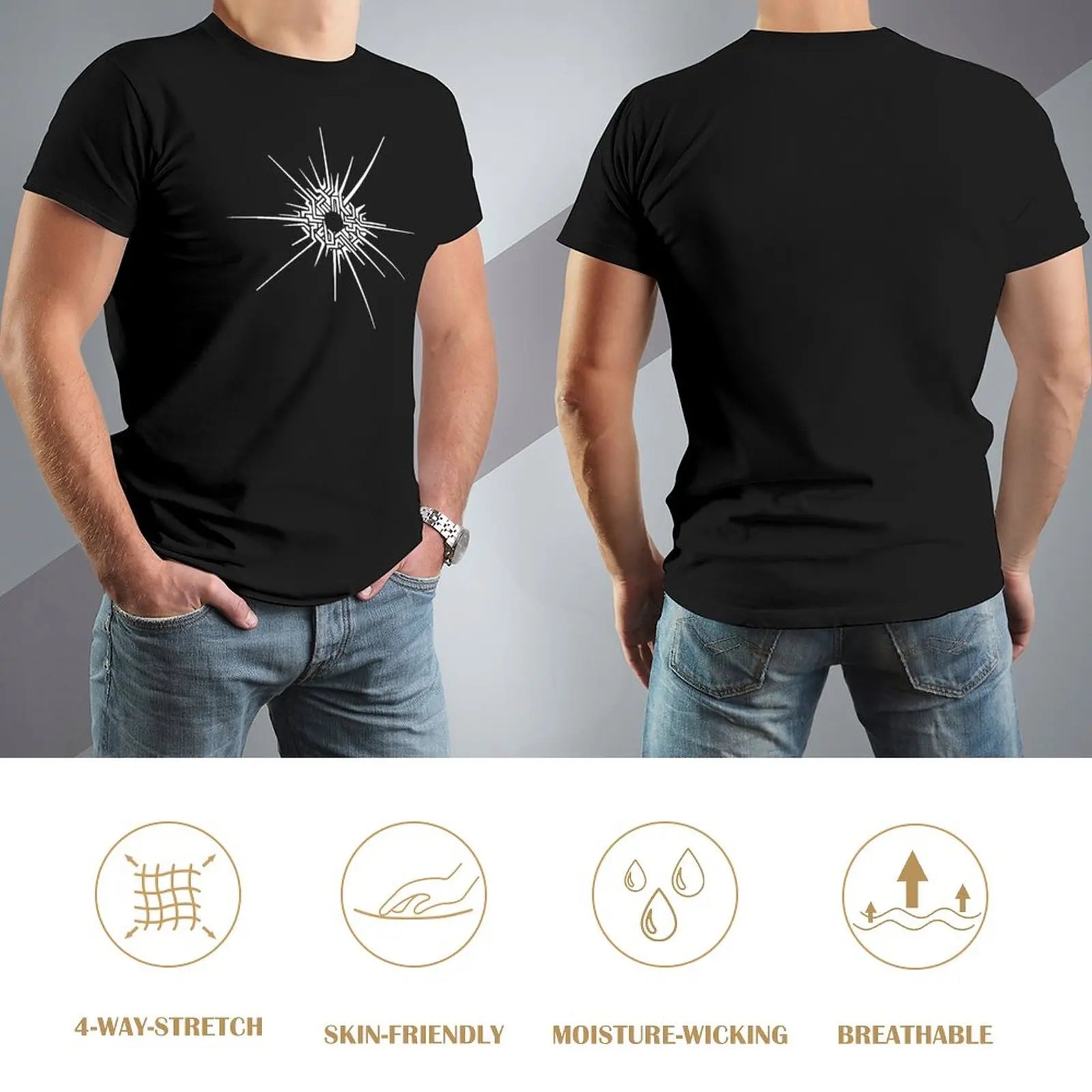 Outer Wilds? - Eye of the Universe (Symbol) [White] T-Shirt custom t shirt summer clothes clothes for men