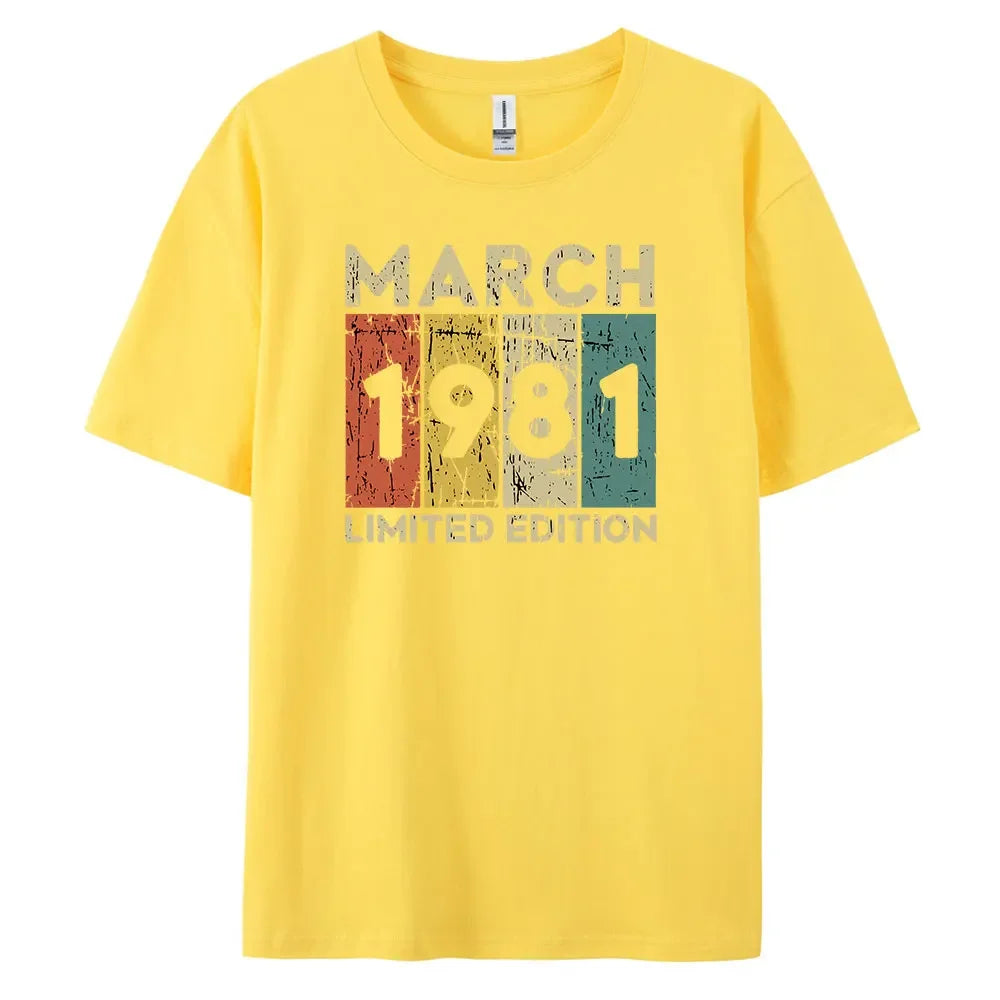 1981 Vintage Classic and Casual Cotton Tee for Men’s Summer Wardrobe