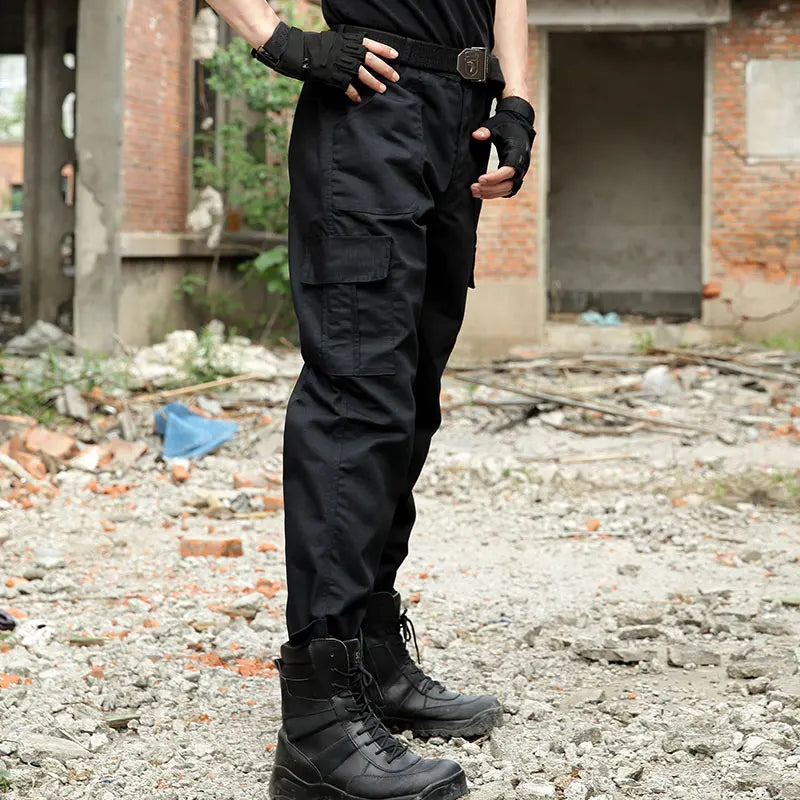 Tactical Black Pants Men Army Military Cargo Pants Trousers Men's Anti-scratch Wear-resistant Working Pants Tactico Clothing Man