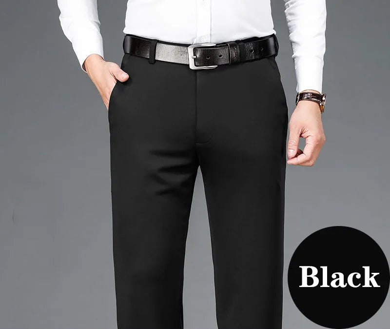 10XL Oversize Men's Business Pants Men Fit Stretch Formal Trousers Husband Elegant Suits Pants Mens Dress Social Casual Pants