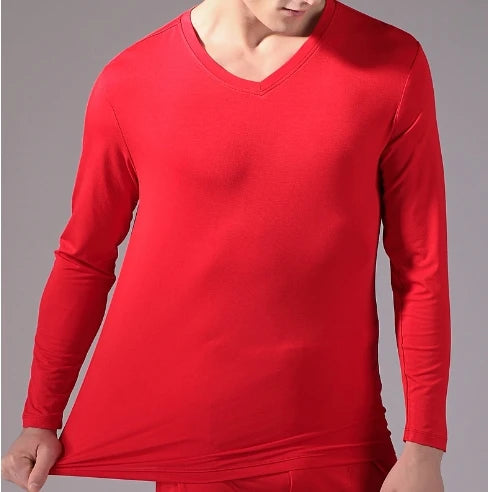 Breathable Bamboo Fiber T Shirt Men Long Sleeve Soft Black Autumn Clothes Solid Color Round Neck Tops Camiseta Hombre Fitness XL
