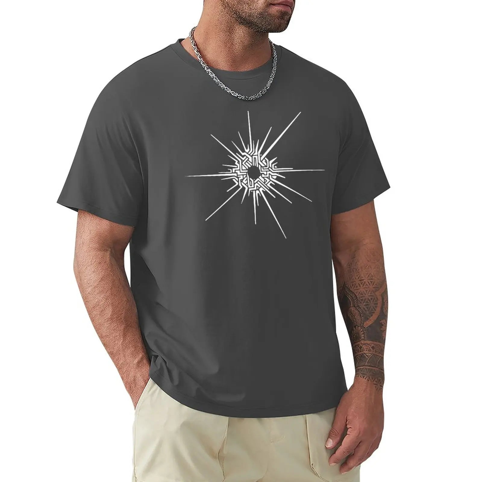 Outer Wilds? - Eye of the Universe (Symbol) [White] T-Shirt custom t shirt summer clothes clothes for men