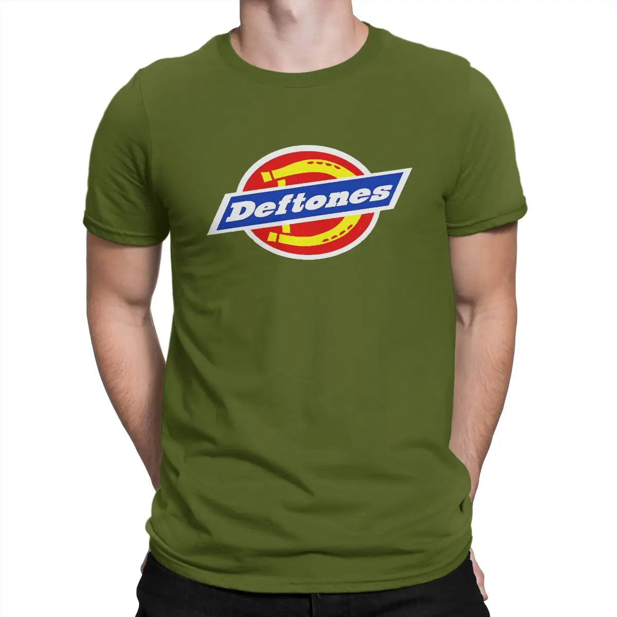 Appealing T Shirt for Men Pure Cotton Vintage T-Shirts Crewneck Deftones Tee Shirt Short Sleeve Clothing Birthday Present
