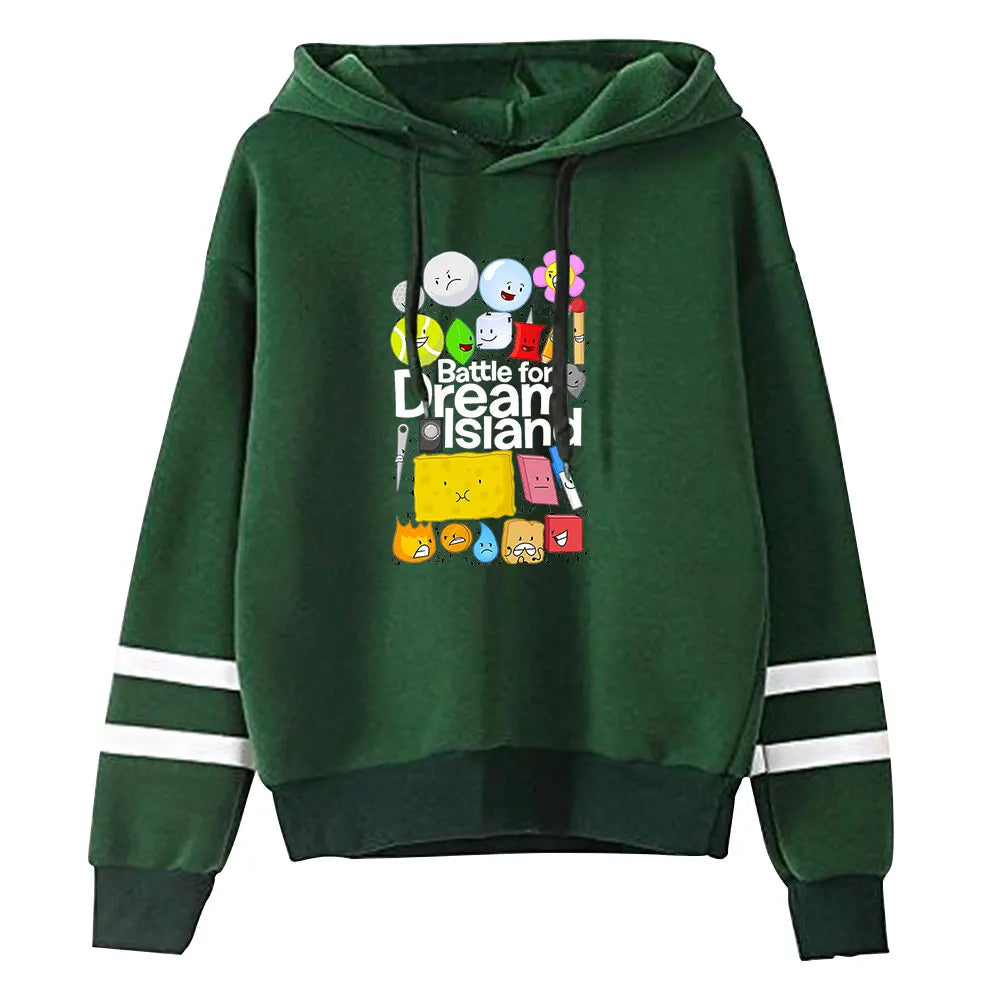 Jacknjellify BFDI Battle For Dream Island Merch Pullover Hoodie Merch Fashion Hoodie Fashion Sweatshirt Pullover Tracksuit