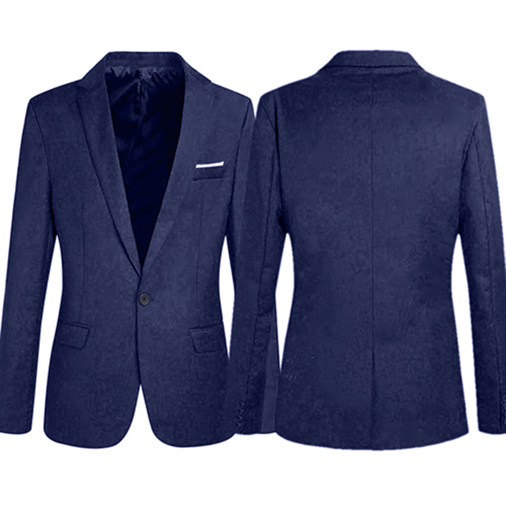 Men Formal Business Suit Coat One Button Black Blue Red Men Slim Fit Fashion Suit Jacket Casual Suit Men Clothing