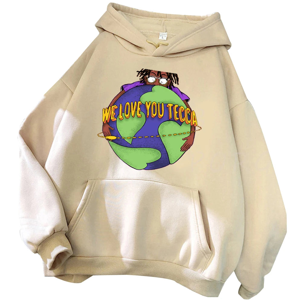 Lil Tecca Hoodie We Love You Tecca Hoodie Tecca Album Cover Sweatshirt Fan Gifts Hoodie Harajuku Pullover Tops Streetwear Unisex
