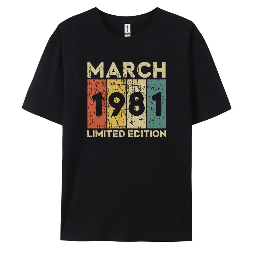 1981 Vintage Classic and Casual Cotton Tee for Men’s Summer Wardrobe
