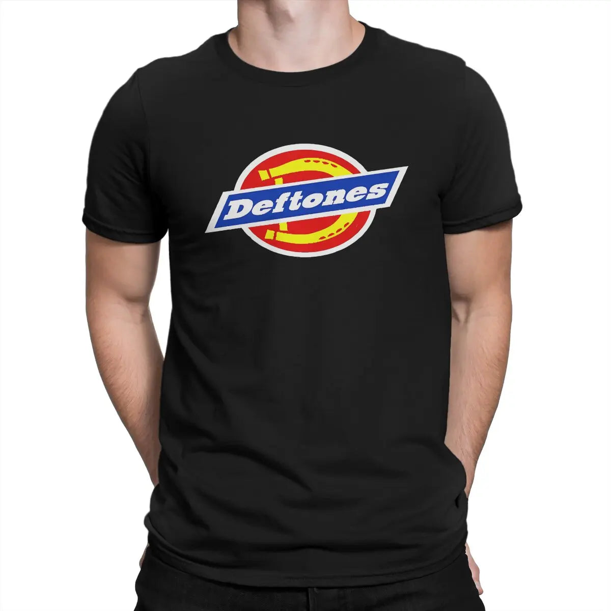 Appealing T Shirt for Men Pure Cotton Vintage T-Shirts Crewneck Deftones Tee Shirt Short Sleeve Clothing Birthday Present
