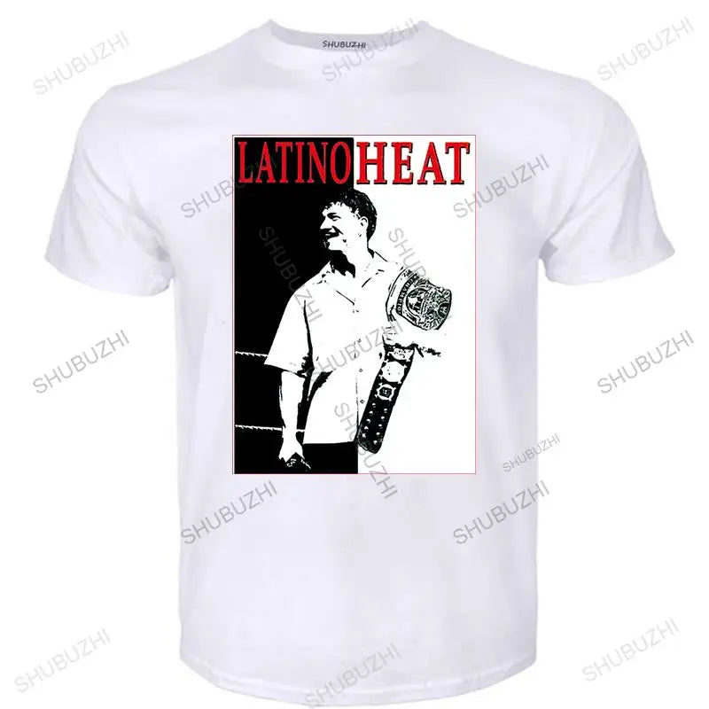 man Vintage print tshirs Eddi Guerrero Latino Heat T-Shirt Newest Fashion For Fashion Unisex round neck Teeshirt Euro Size