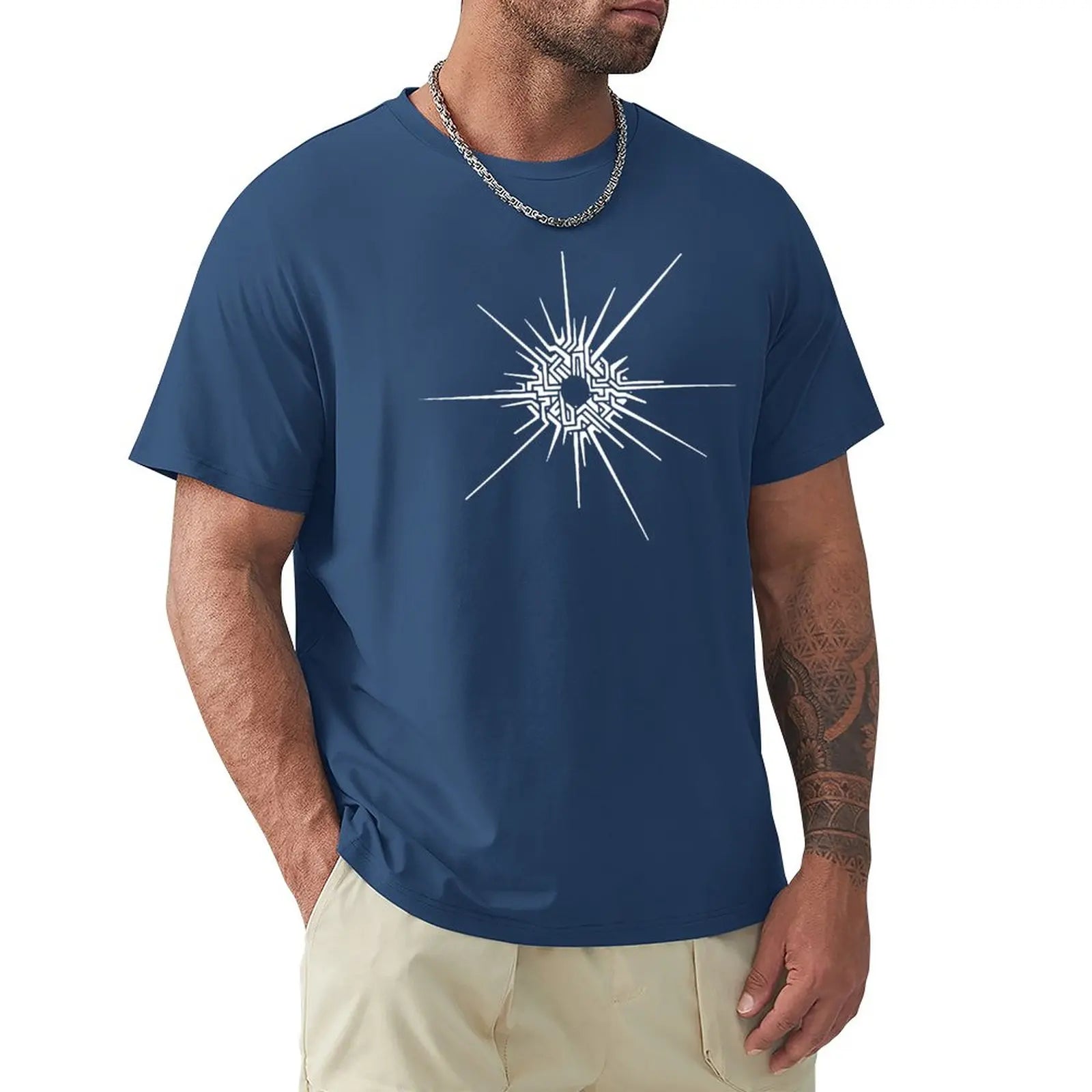 Outer Wilds? - Eye of the Universe (Symbol) [White] T-Shirt custom t shirt summer clothes clothes for men