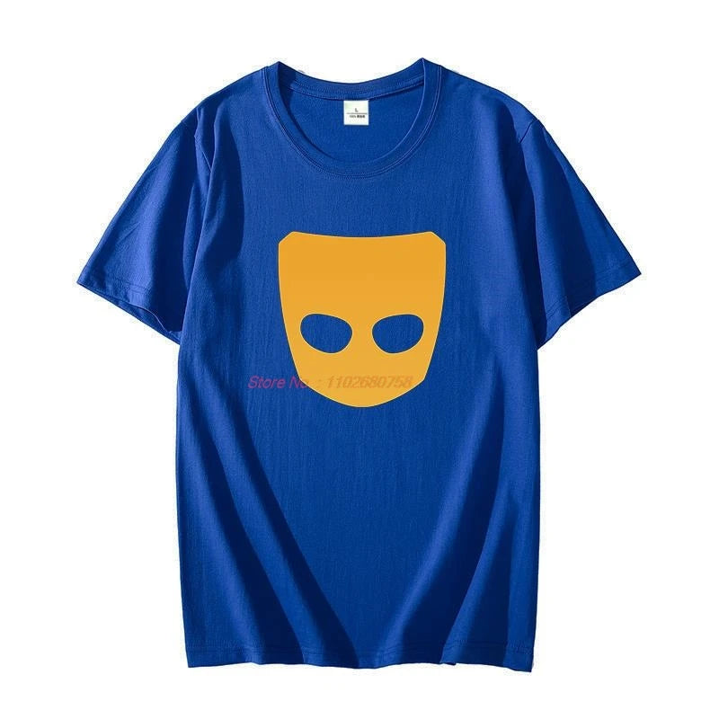 Cotton T-shirt Grindr Logo Unisex oversize t-shirts graphic t shirts short sleeve t-shirts Summer Harajuku Men's clothing