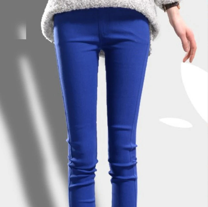 High Elastic Pants Womens  Pencil Push Up Butt Lifting Straight Comfort Korean Style XL Good Stretchy Trouses