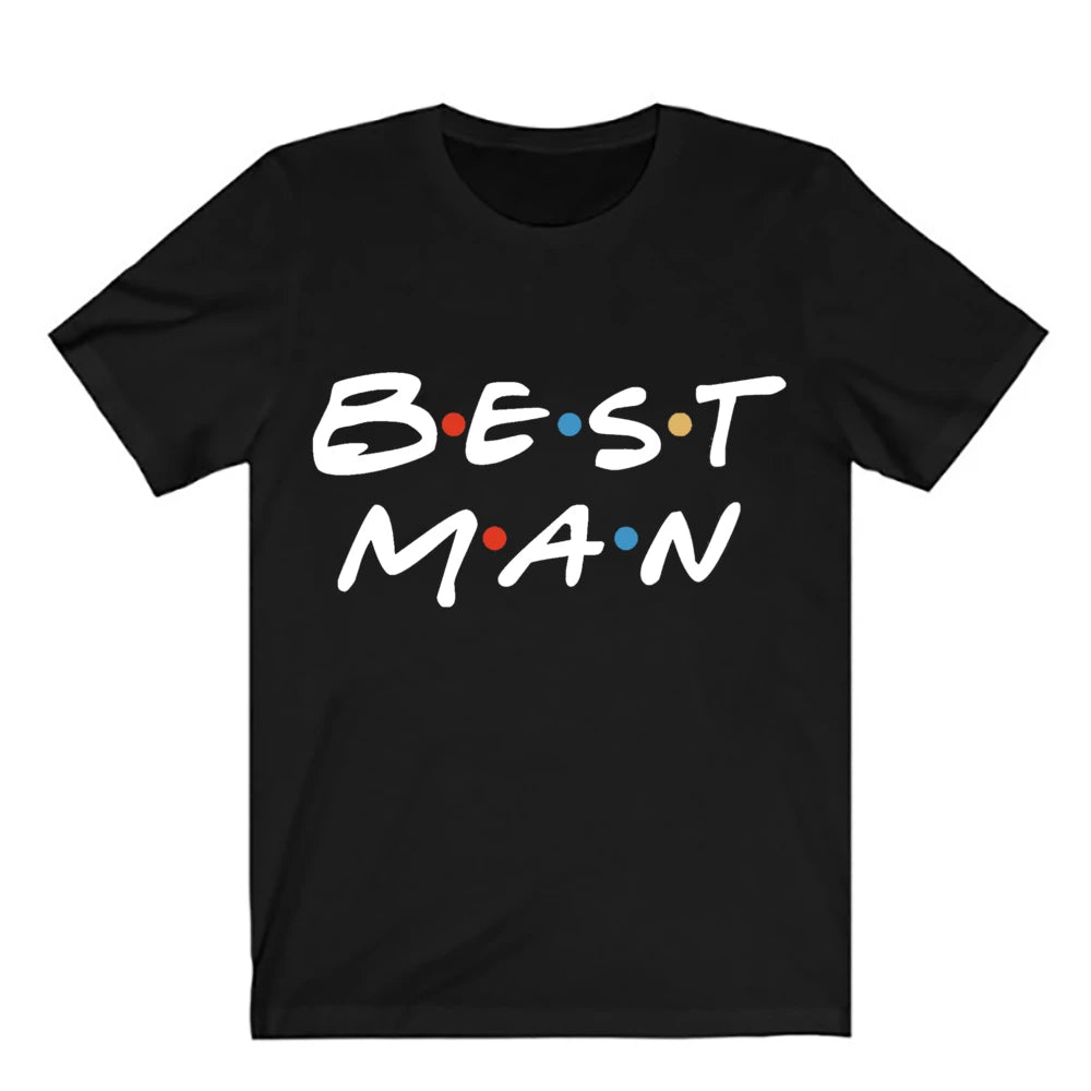 Team Groom Shirt Groom Bachelorette Party T-shirt Graphic Tee Husband Shirts Wedding Groomsman Clothes Male Tops Best Man Tshirt