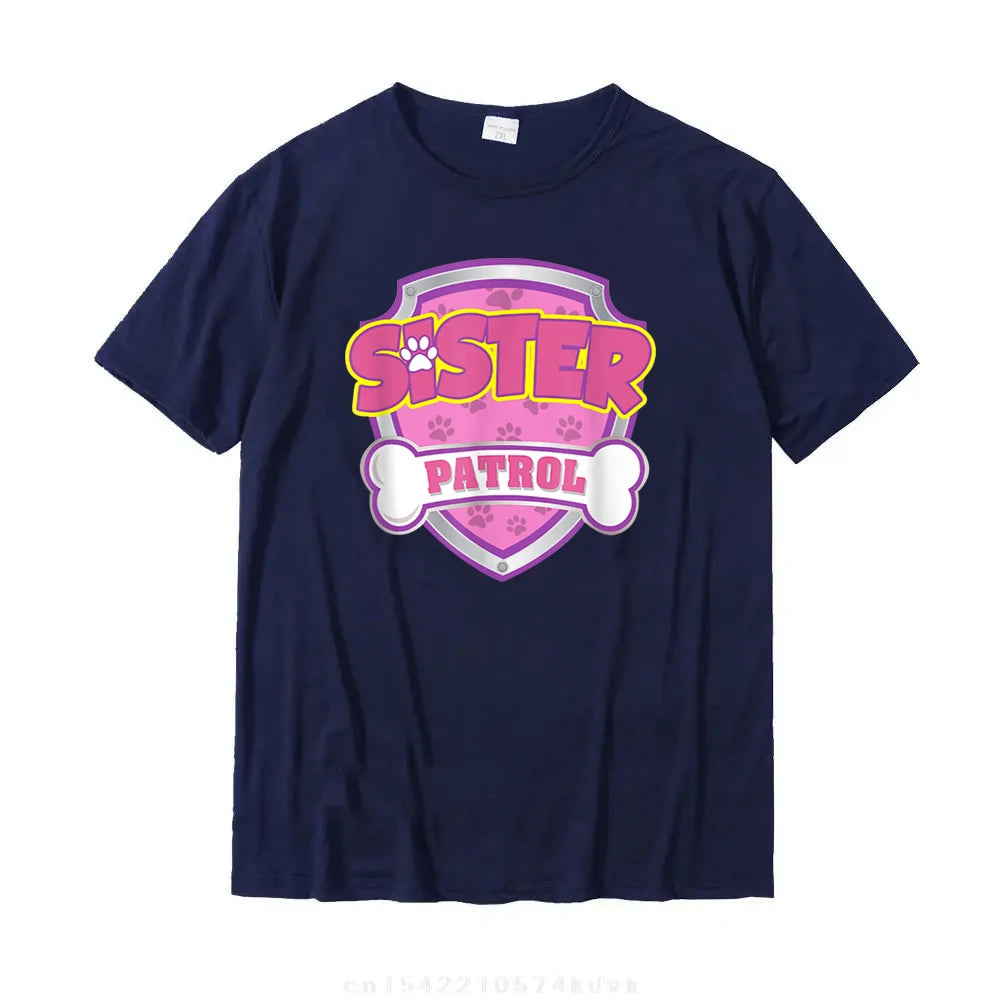 Funny Sister Patrol - Dog Mom Dad For Men Women T-Shirt Cool Tops Shirt Cheap Unique Cotton Men's T Shirt