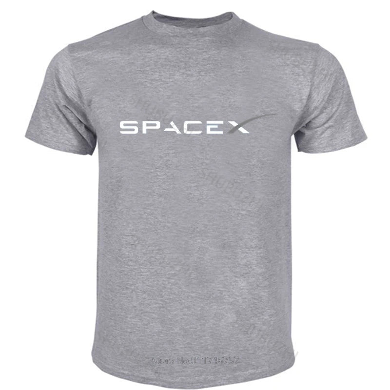 New SPACEX SPACE X LOGO ELON Design T-Shirt summer fashion t-shirt men cotton tops euro size boys gifts
