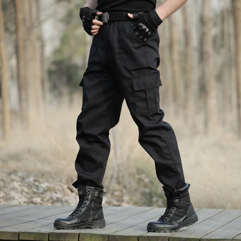 Tactical Black Pants Men Army Military Cargo Pants Trousers Men's Anti-scratch Wear-resistant Working Pants Tactico Clothing Man
