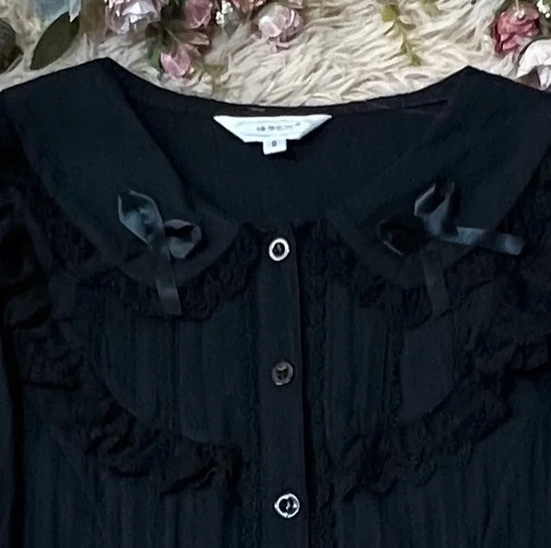 Sweet Lolita Woman Blouses 2022 Loose White Shirt Lace Bow Short Sleeve Tops Women's Korean Clothing Summer Chic Female Blouse